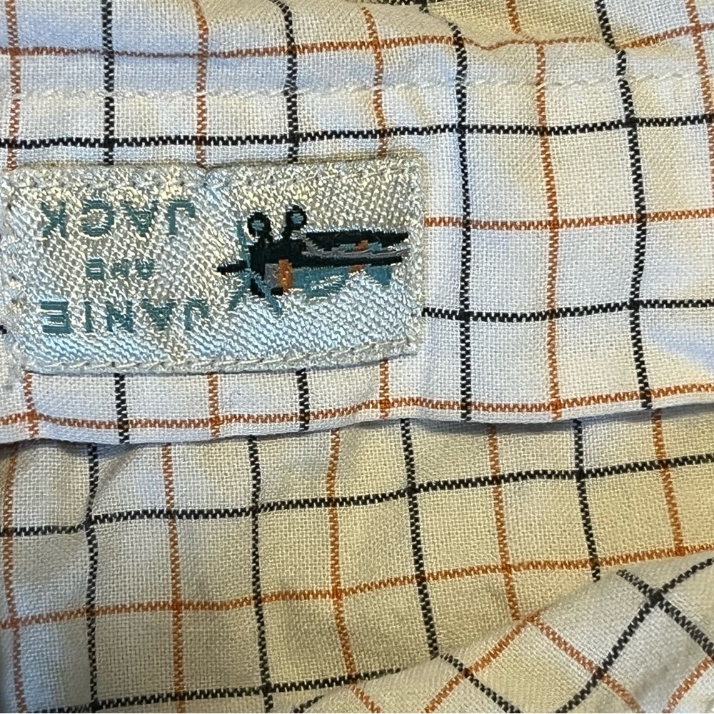 Janie and jack Blue and White Checkered Button-Up Shirt - Picture 2 of 6